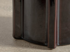 Geometrical Pawn Side Table - Dark Brown