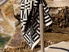 Willis Limited Edition Pool Towel in Sand & Noir