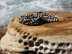 Willis Limited Edition Pool Towel in Sand & Noir