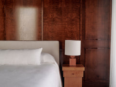 Embroidered Linen Bedspread, Chalk