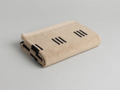 Claremont Bath Towel in Sand & Noir