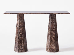 Hexagon Console Table - Dark Emperador