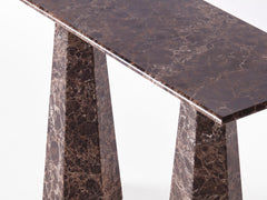 Hexagon Console Table - Dark Emperador