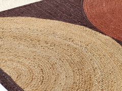 Rocky Jute Runner - Terracotta