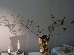 Doublet Candleholder Large - Titanium