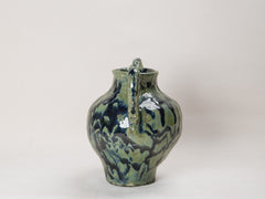 Blue Swirl Ceramic Pot