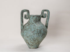 Shipwreck Blue Ceramic Urn