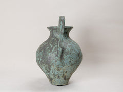 Shipwreck Blue Ceramic Urn
