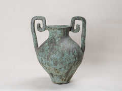 Shipwreck Blue Ceramic Urn