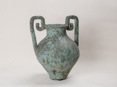Shipwreck Blue Ceramic Urn