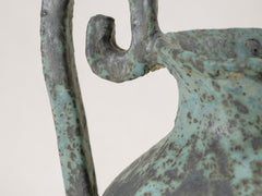 Shipwreck Blue Ceramic Urn