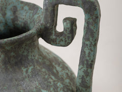 Shipwreck Blue Ceramic Urn