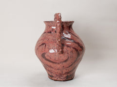 Maroon Swirl Ceramic Pot Large