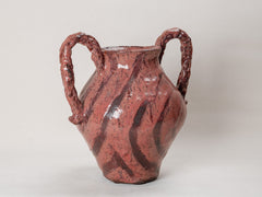 Maroon Swirl Ceramic Pot Large