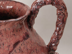 Maroon Swirl Ceramic Pot Large
