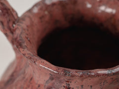 Maroon Swirl Ceramic Pot Large