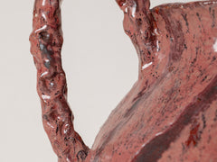 Maroon Swirl Ceramic Pot Large