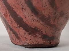 Maroon Swirl Ceramic Pot Large