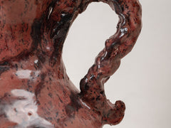 Maroon Swirl Ceramic Pot Small