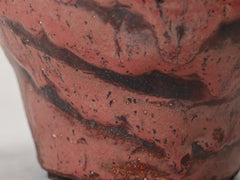 Maroon Swirl Ceramic Pot Small