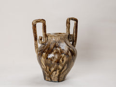 Greek Handle Ceramic Urn 01