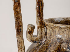 Greek Handle Ceramic Urn 01