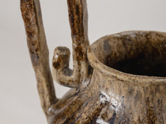 Greek Handle Ceramic Urn 01