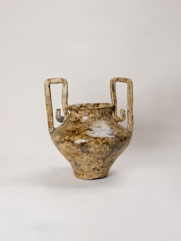 Greek Handle Ceramic Urn 02