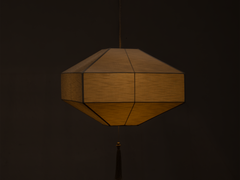 Ming Pendant Cube in Raw Silk