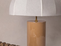 Oi Soi Oi x Tigmi Table Lamp - Camel / Raw Silk