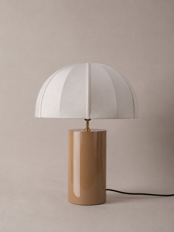 Oi Soi Oi x Tigmi Table Lamp - Camel / Raw Silk