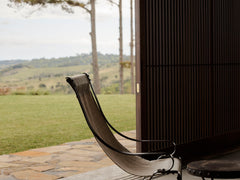 1930s Metal Sling Back Chair by Salvatore Bevelaqua