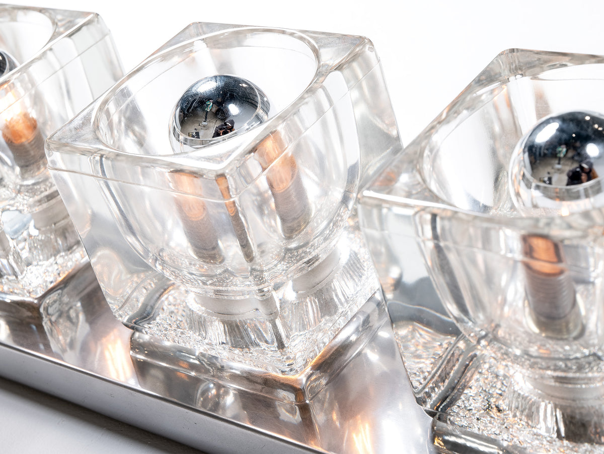 Glass Trio Wall Light