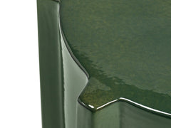 Geometrical Pawn Side Table - Dark Green