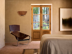 Embroidered Linen Bedspread, Cocoa