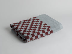 Roman Pool Towel in Cement & Rhus