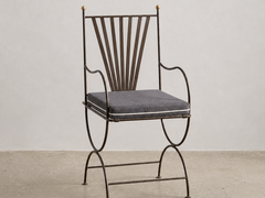 Soleil Chair with Curved Arm - Bronze