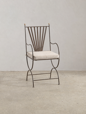 Soleil Chair with Curved Arm - Bronze