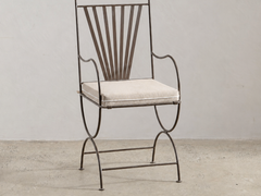 Soleil Chair with Curved Arm - Bronze