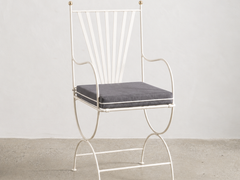 Soleil Chair with Curved Arm - Ivory