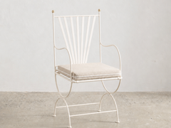 Soleil Chair with Curved Arm - Ivory