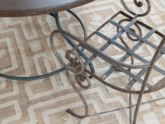 1950s Round Metal Garden Table