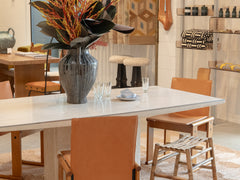 1970s Willy Rizzo Travertine Dining Table