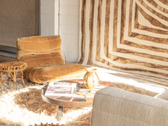 1960s Bamboo and Rattan Stool by Franco Albini