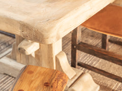 1920s French Oak Dining Table