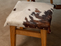 1950s Timber and Cow Hide Stool 02
