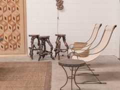 1930s Metal Sling Back Chair by Salvatore Bevelaqua