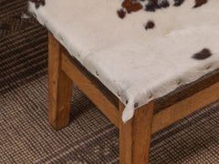 1950s Timber and Cow Hide Stool 02