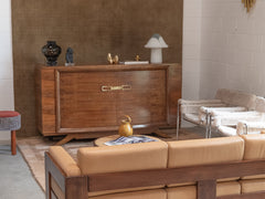 Afra & Tobia 3-Seater Bastiano Sofa in Macadamia Leather