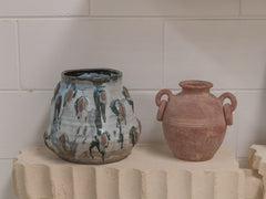 Vintage Terracotta Ceramic Vessel 02
